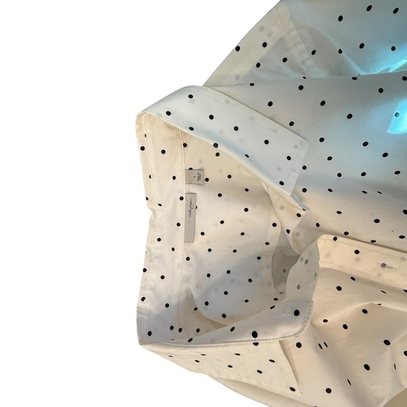 Halogen White Polka Dot Button Down Shirt - Picture 5 of 5